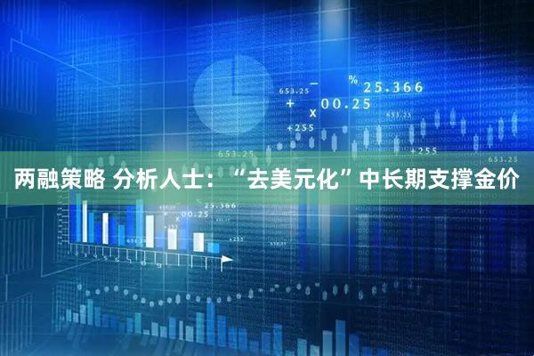 两融策略 分析人士：“去美元化”中长期支撑金价